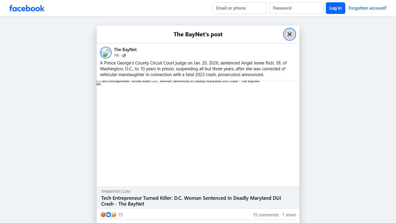 The BayNet - A Prince George’s County Circuit Court judge... Facebook